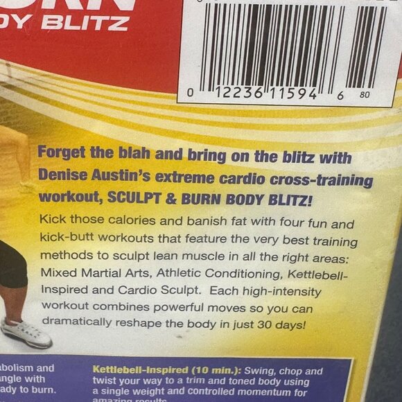 Lionsgate Denise Austin Sculpt & Burn Body Blitz DVD New - Picture 4 of 8